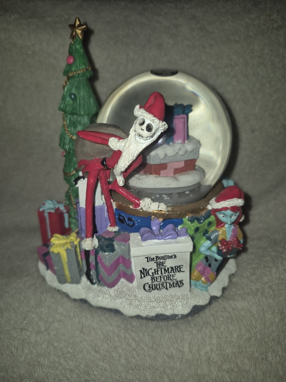 Disney Nightmare Before Christmas Jack Sally Musical SnoMotion Waterglobe 1993